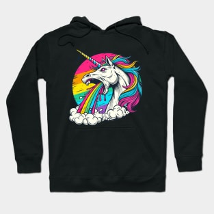 Unicorn and rainbow. Hoodie